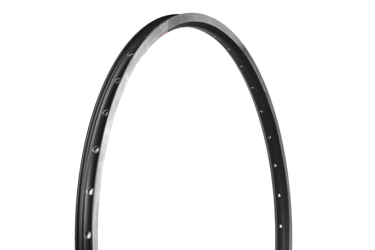 Обод DH-18 RAINBOW double wall w/CNC 26"*32H BLACK,шир-24мм,пос.шир-18,8мм,выс-19мм,с фрезеровкой,черный