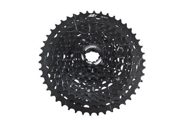 Кассета MICROSHIFT XLE CSG113-46-11 11 скоростей (11-13-15-18-21-24-28-32-36-40-46T) без упаковки, черный